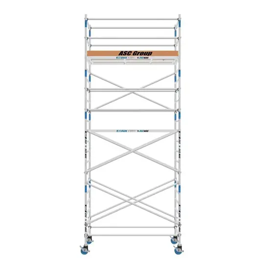 ASC Échafaudage roulant ASC 135x250 hauteur de travail 7,2 m