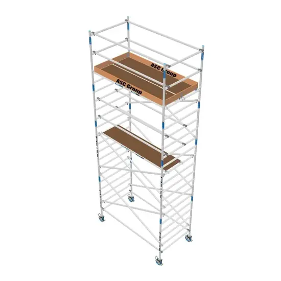 ASC ASC mobile scaffold 135x250 working height 7.2 m