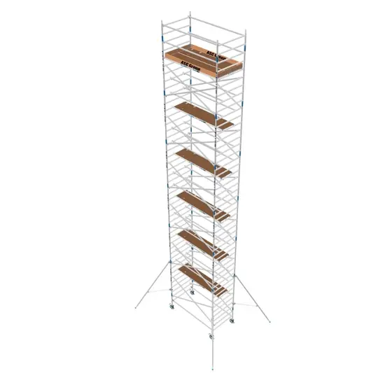 ASC ASC échafaudage roulant 135x250 hauteur travail 14,2 m