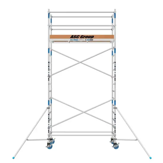 ASC ASC échafaudage roulant 75x250 hauteur travail 6,2 m
