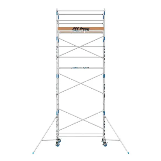 ASC Échafaudage roulant ASC 75x250 hauteur de travail 8,2 m