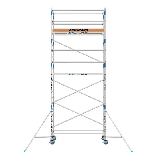 ASC ASC échafaudage roulant 75x305 hauteur travail 7,2 m