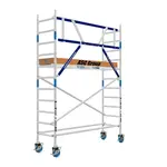 ASC Echafaudage roulant 75x190 Pro 4,2 m hauteur travail garde-corps MDS