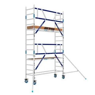Mobile scaffold 75x190 AGS Pro 5.2 m working height advance guard rail