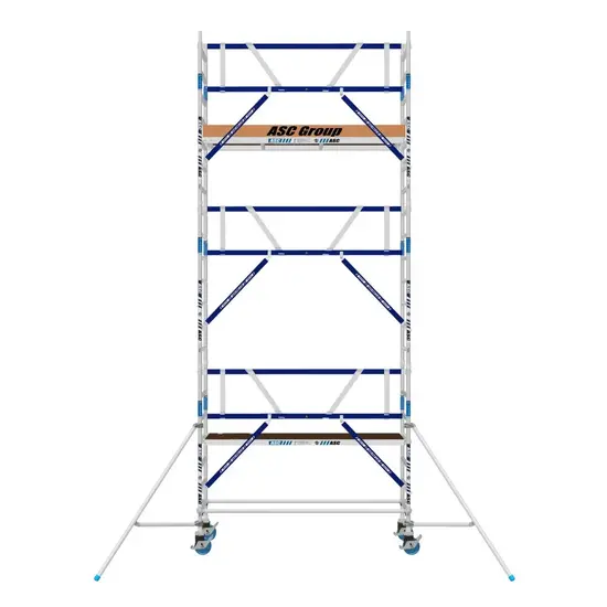 ASC ASC AGS Pro rolling scaffold 75x190 7.2m working height guardrail one side
