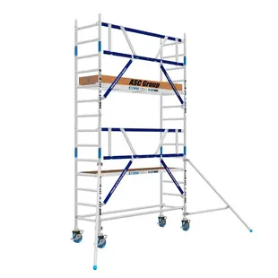 ASC AGS Pro rolsteiger 75x250 5,2m werkhoogte voorloopleuning enkel