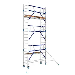 Mobile scaffold 75x250 AGS Pro 7.2 m working height advance guard rail