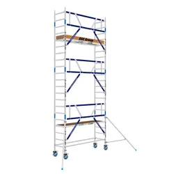 Mobile scaffold 75x305 AGS Pro 7.2 m working height advance guard rail