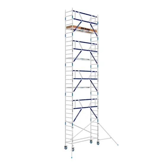 ASC ASC AGS Pro rolling scaffold 75x305 10.2m working height guardrail one side