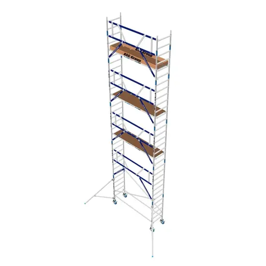 ASC ASC AGS Pro rolling scaffold 75x305 10.2m working height guardrail one side