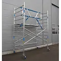 ASC ASC AGS Pro échafaudage roulant 135x190 4,2m HT garde-corps un côté