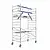 ASC ASC AGS Pro rolling scaffold 135x190 5.2m working height guardrail one side