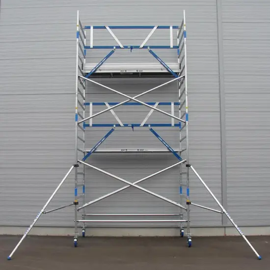 ASC ASC AGS Pro échafaudage roulant 135x190 6,2m HT garde-corps un côté