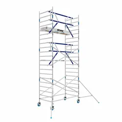 ASC AGS Pro rolling scaffold 135x190 7.2m working height guardrail one side