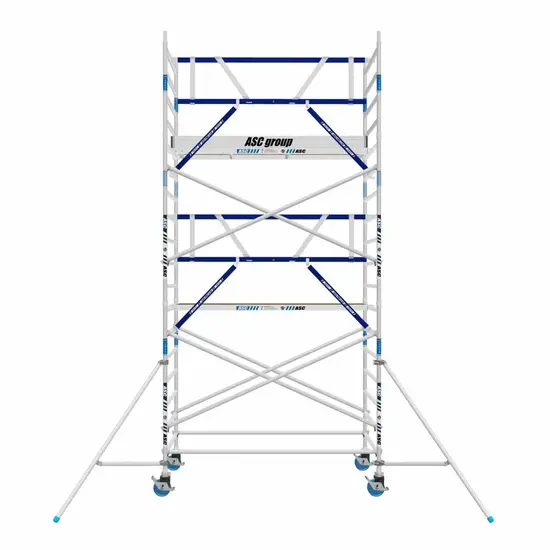 ASC ASC AGS Pro rolling scaffold 135x250 6.2m working height guardrail one side