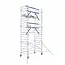 ASC Mobile scaffold 135x250 Pro 7.2 m working height advance guard rail