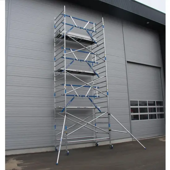 ASC ASC AGS Pro échafaudage roulant 135x250 8,2m HT garde-corps un côté