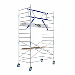 ASC AGS Pro rolling scaffold 135x305 5.2m working height guardrail one side
