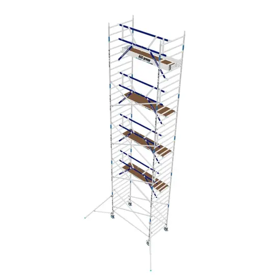 ASC ASC AGS Pro échafaudage roulant 135x305 12,2m HT garde-corps un côté