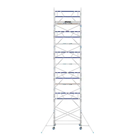 ASC ASC AGS Pro rolling scaffold 135x305 13.2m working height guardrail one side