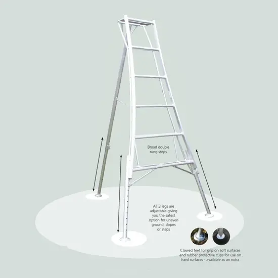 Hendon tripod ladders Vultur échelle trépied 240 cm avec 3 pieds réglables