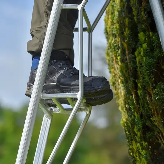 Hendon tripod ladders Vultur driepootladder 180 cm met platform en 1 verstelbaar been