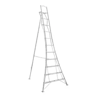 Vultur driepootladder 360 cm met platform en 1 verstelbaar been