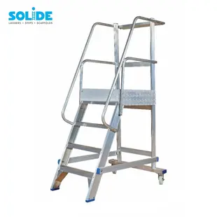 Solide escalier de rayonnage 4 marches MBT04