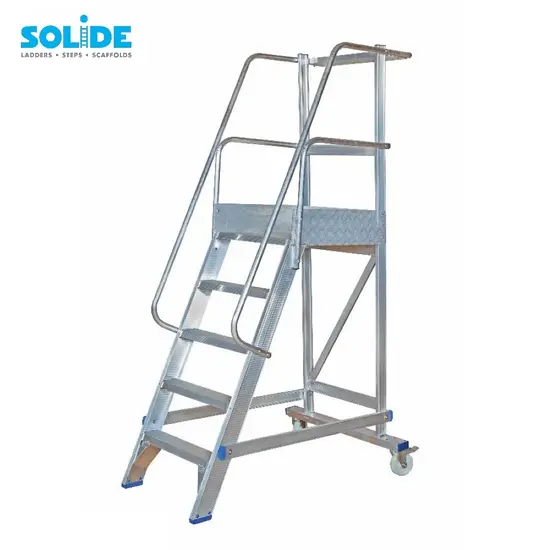 Solide Solide escalier de rayonnage 5 marches MBT05