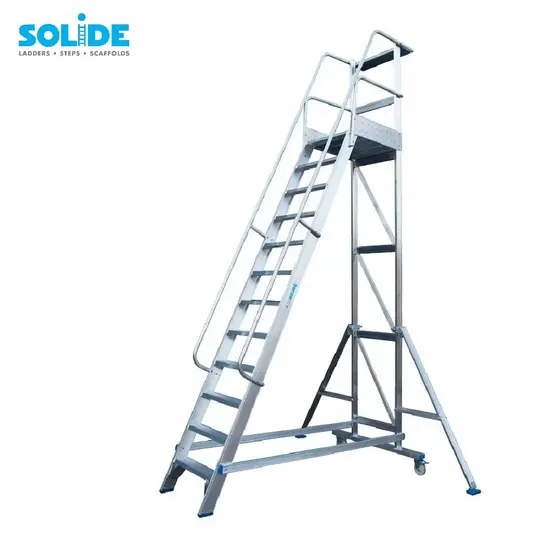 Solide Solide escalier de rayonnage 12 marches MBT12