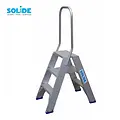 Solide Solide dubbele trapladder 2x3 treden DT3