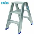 Solide Solide dubbele trapladder 2x3 treden DT3