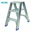 Solide Solide dubbele trapladder 2x3 treden DT3