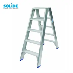 Solide dubbele trapladder 2x5 treden DT5