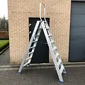 Solide Solide dubbele trapladder 2x8 treden DT8 | Professioneel