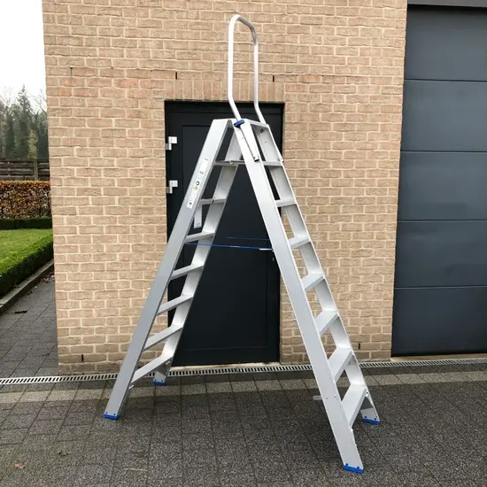 Solide Solide dubbele trapladder 2x8 treden DT8 | Professioneel