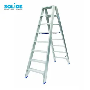 Solide double-sided step ladder 2x8 tread DT8