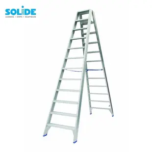 Solide double-sided step ladder 2x12 tread DT12