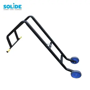 Solide ladder roof hook with wheels