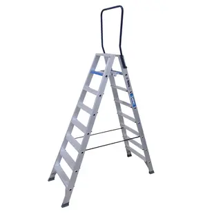 ASC 8-step double-sided stepladder with handrail DT-8