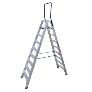 ASC 9-step double-sided stepladder with handrail DT-9