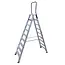 ASC ASC 9-step double-sided stepladder with handrail DT-9