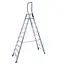 ASC ASC 10-step double-sided stepladder with handrail DT-10