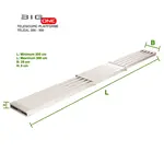 BigOne Telescopic work plank telexl 200-300 cm