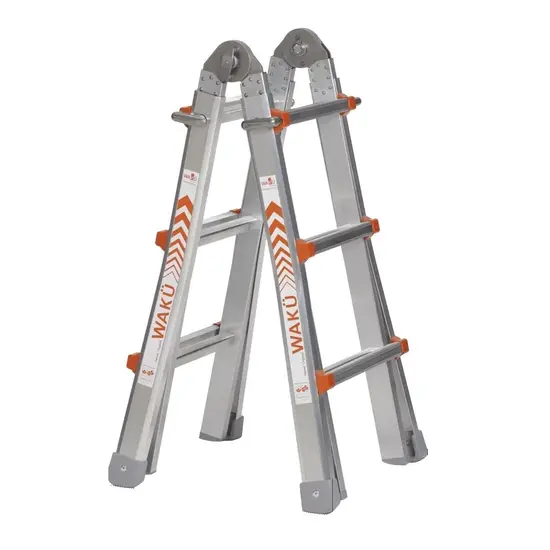 Waku Échelle pliante télescopique Waku 4x3