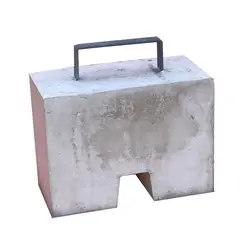 RSS fall protection flat roof concrete block