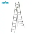 Solide Solide combination ladder 2x10 rungs C10 | Professional Industrial Ladder