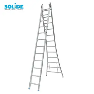 Solide combination ladder 2x12 rungs