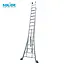 Solide Solide omvormbare ladder 2x14 sporten