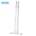 Solide Echelle droite Solide 2x16 échelons avec stabilisateur